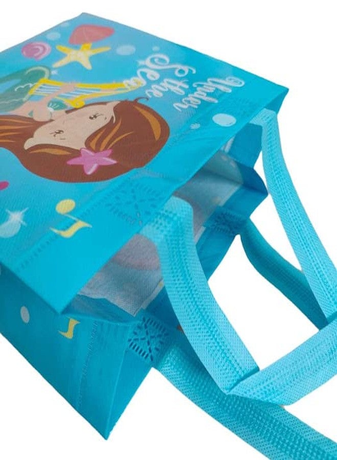 Tera13 TERA 13 Return Gifts For Girls (pack of 6 pcs) Mermaid Theme Carry Bag, Shopping Bag, Gifting Bag, Multipurpose Reusable Carry Bag, Birthday Gifting Bags - Image 4